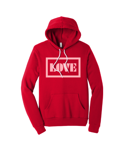 Red love sweatshirt online