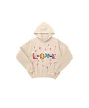 Load image into Gallery viewer, L-O-V-E Hoodie Oatmeal - Children&#39;s Sizes Available!
