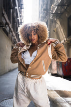 Load image into Gallery viewer, LEGEND Varsity Jacket (Camel)
